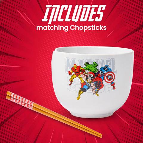 Silver Buffalo Marvel ramen bowl featuring Thor for epic noodle nights.