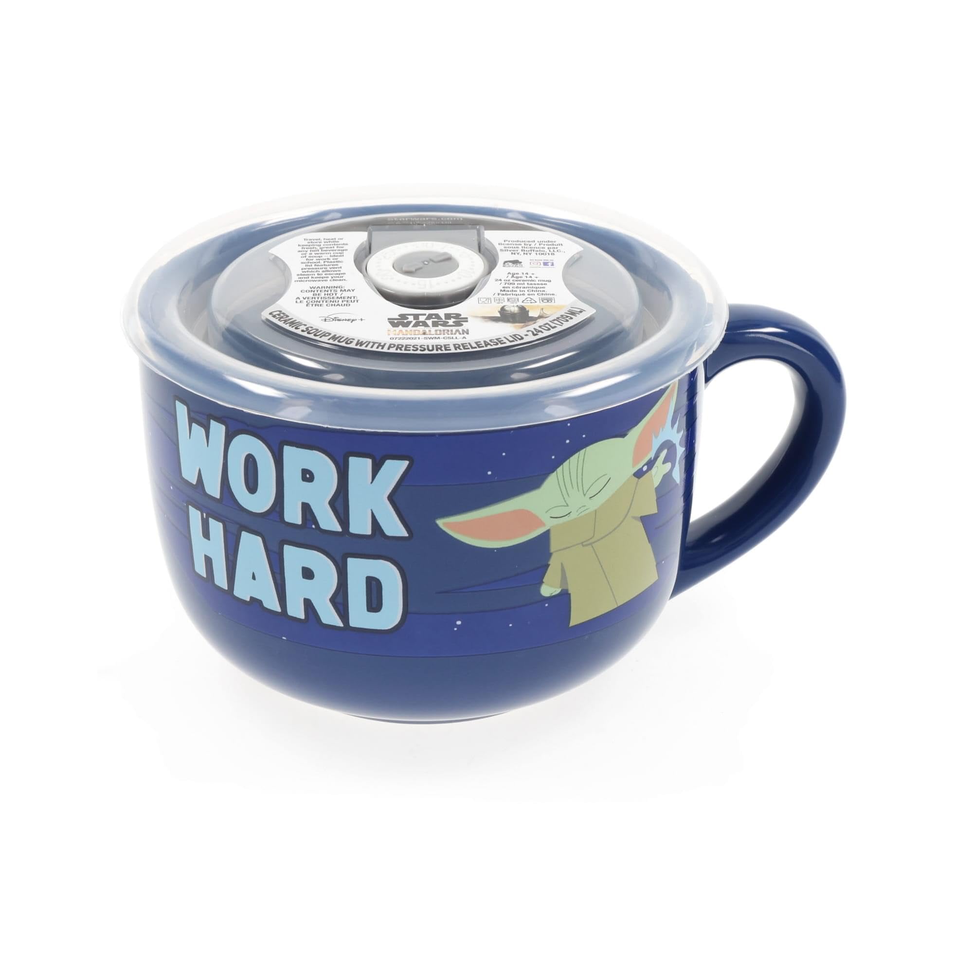 Silver Buffalo Grogu two-sided mug back view ideal for daily use