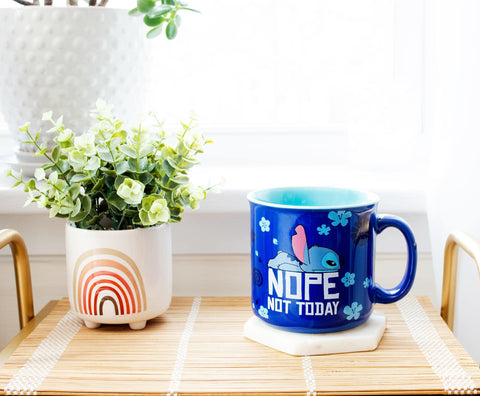 Silver Buffalo Nope Not Today phrase mug, a playful start to the day