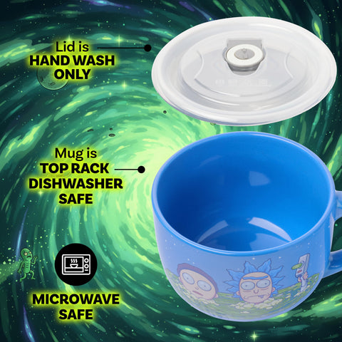 Silver Buffalo Rick and Morty mug is dishwasher-safe for easy cleanup