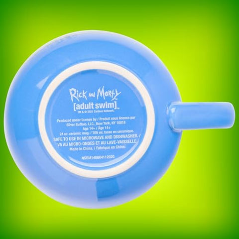 Silver Buffalo Rick and Morty mug durable ceramic for daily use