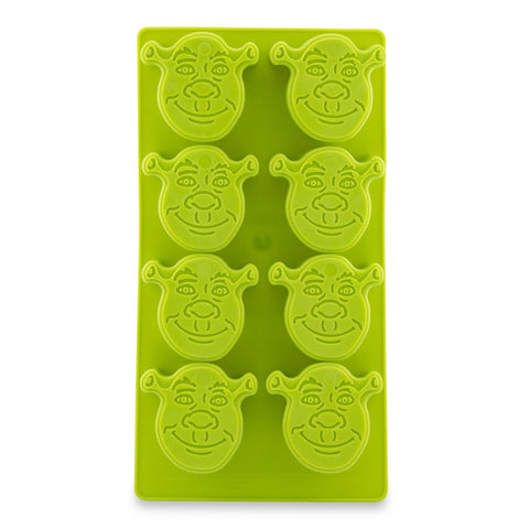 Silver Buffalo Shrek face ice cubes brighten drinks and parties.