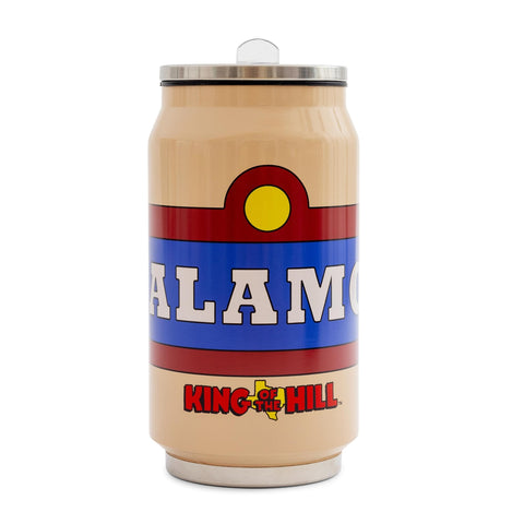 Lid and flip-up straw provide spill-resistant sipping during backyard cookouts.