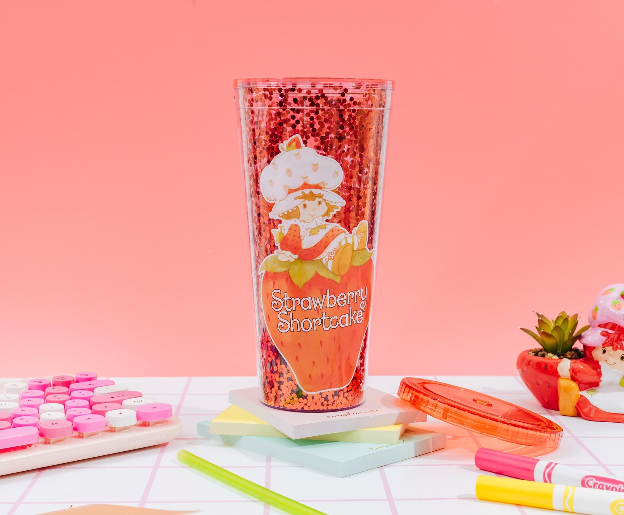 Silver Buffalo Strawberry Shortcake Confetti Cup gift-ready packaging appeals to collectors.