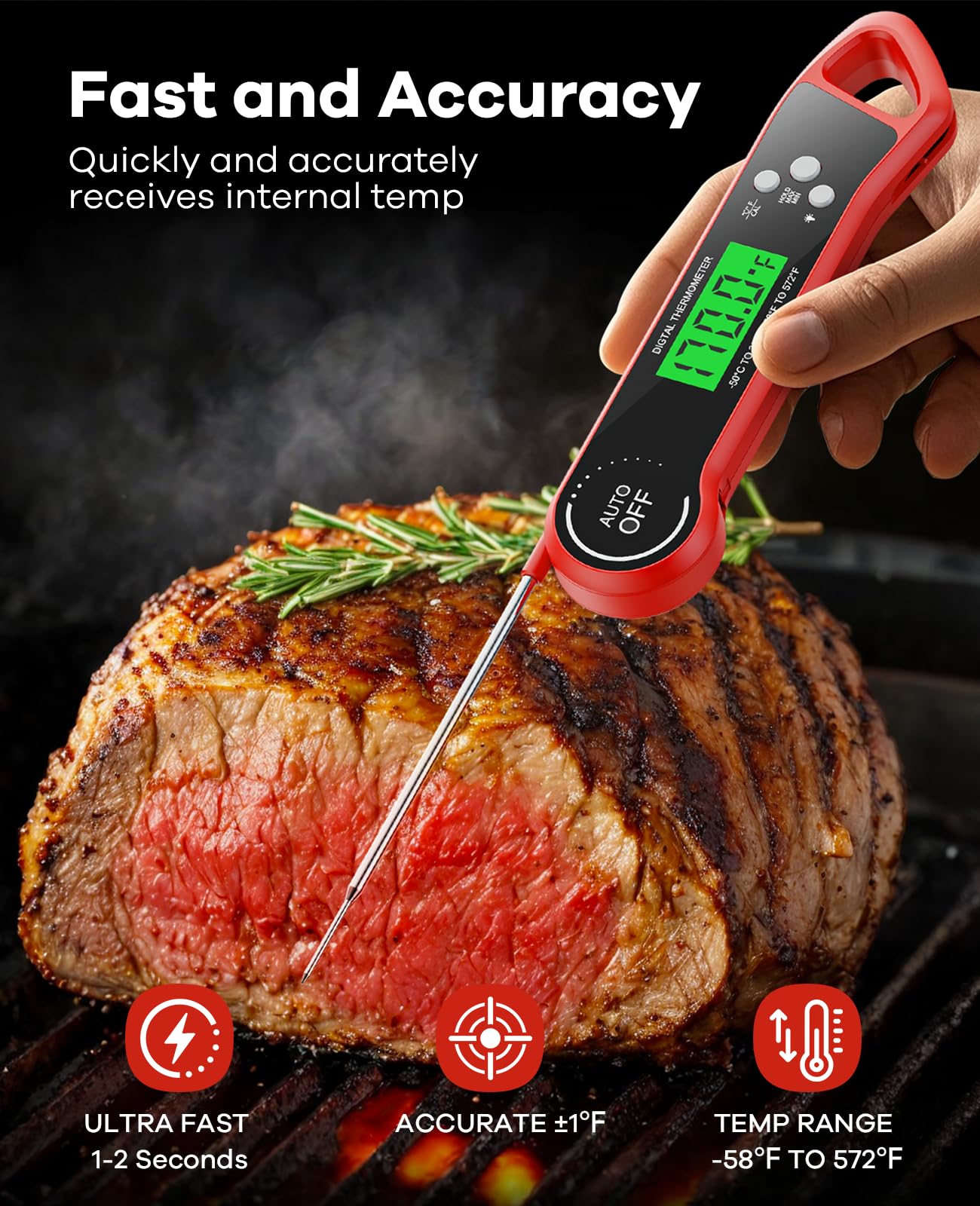 SILVLF waterproof probe ensures easy cleaning and reliable kitchen use.