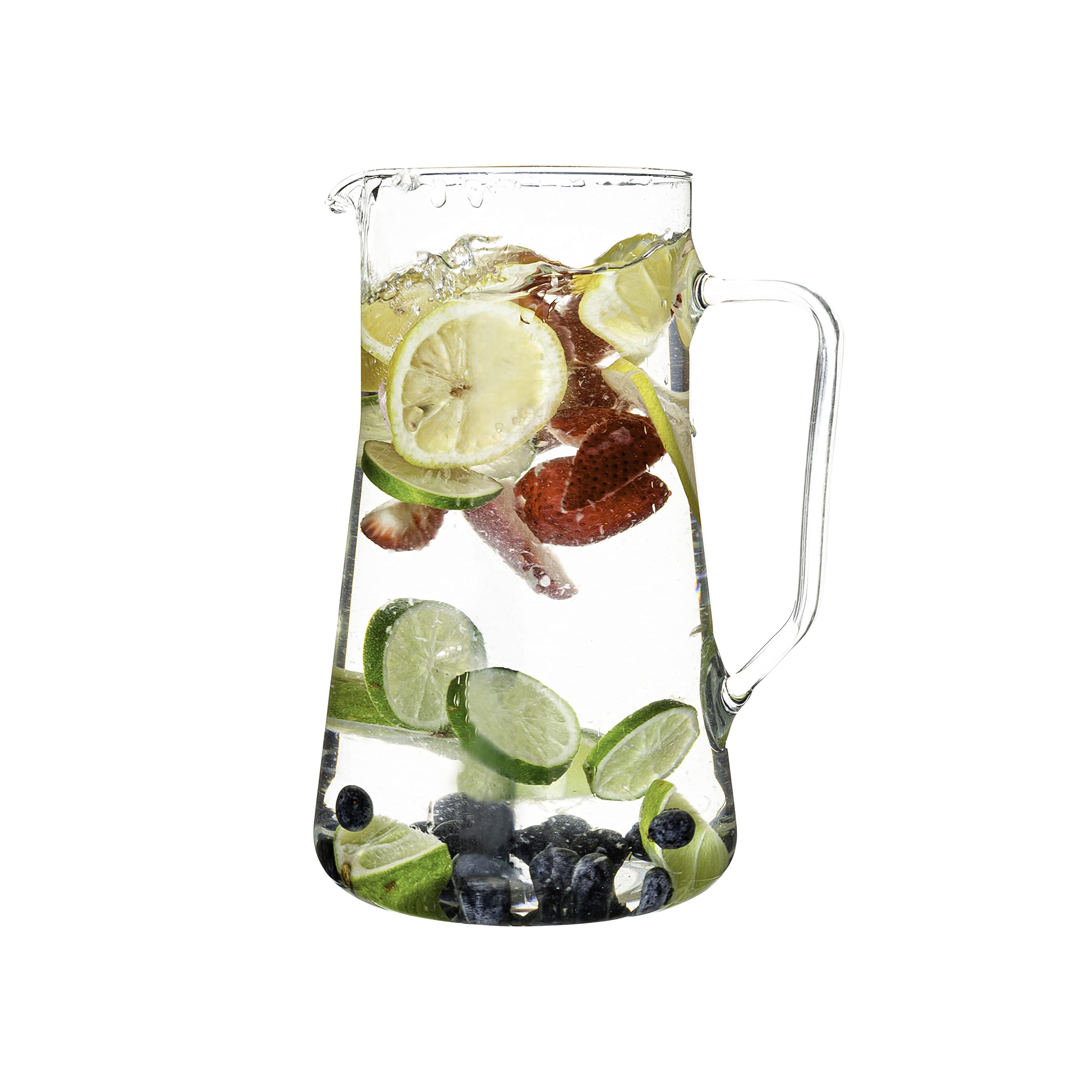 SIMAX large glass pitcher with spout for smooth pouring and control