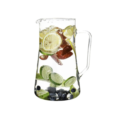 SIMAX large glass pitcher with spout for smooth pouring and control