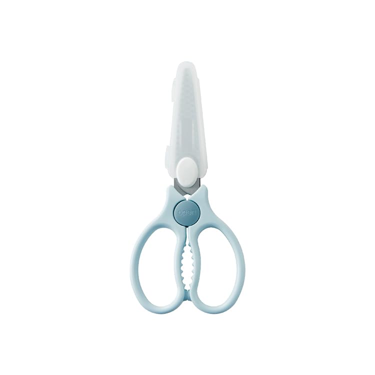 Simba Premium Portable Safety Food Scissors blue compact handle for easy on-the-go meal prep
