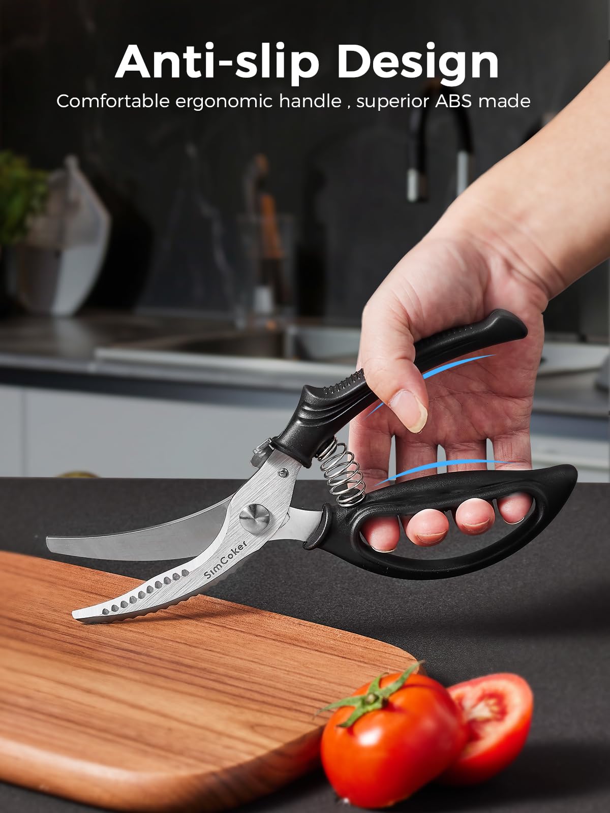 SimCoker poultry shears dishwasher safe for easy cleaning