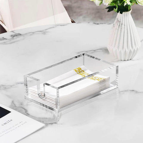 Simetufy acrylic napkin holder is easy to clean, saving you time.