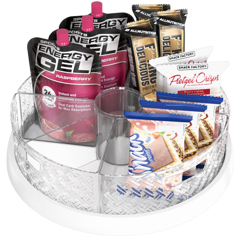 Simple Houseware 12-inch Lazy Susan turntable for smooth, easy access.