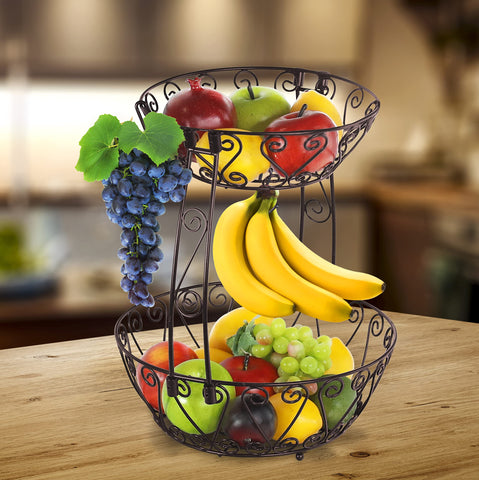 Simple Houseware countertop fruit display supports fresh produce with quick reach