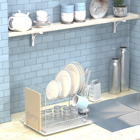 Simple Houseware chrome-finish rack complements modern kitchen decor.