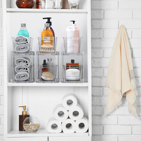 Clear drawer front view for quick item location with Simple Houseware.