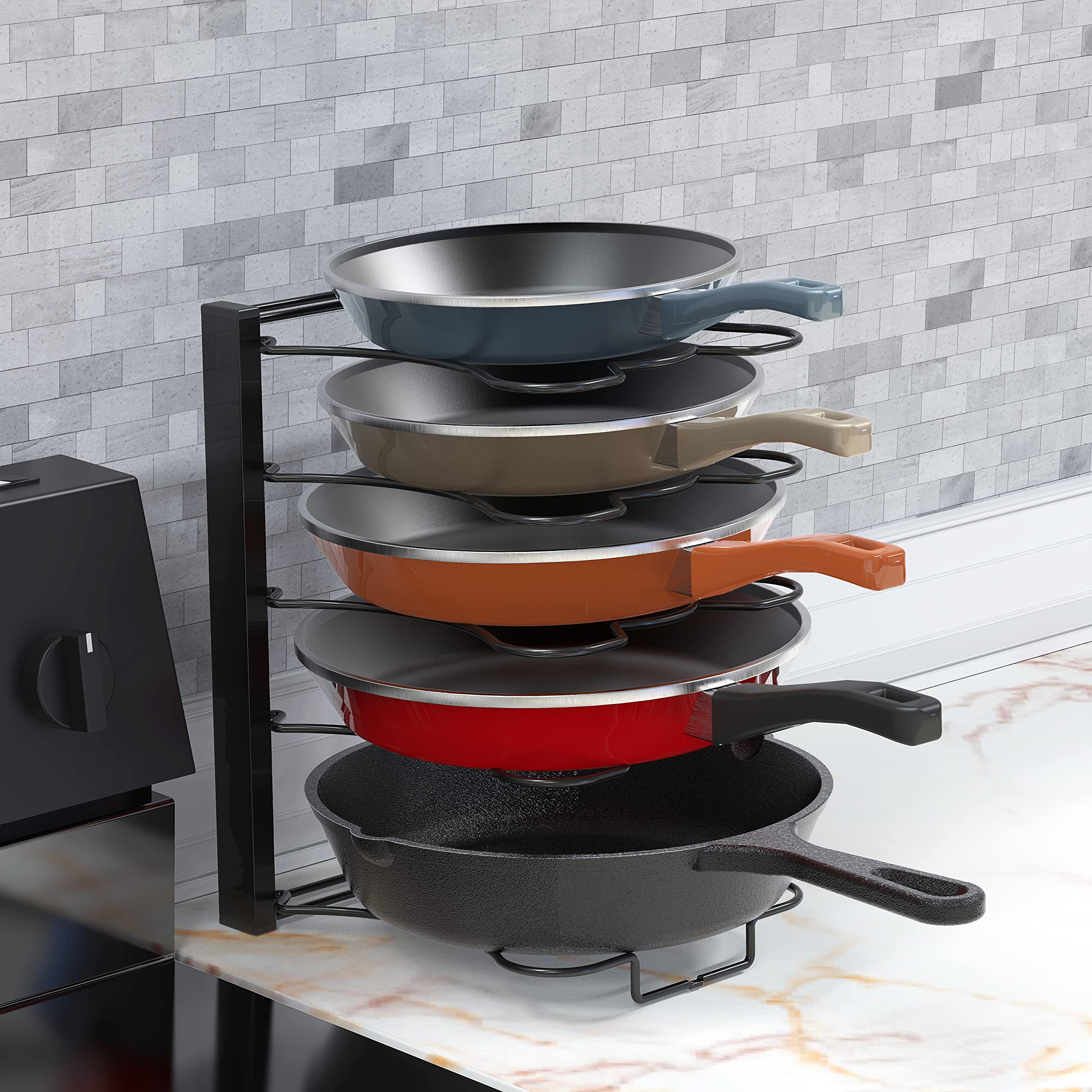 Simple Houseware dimensions 9.5 inches deep by 9.45 inches wide by 14 inches high.