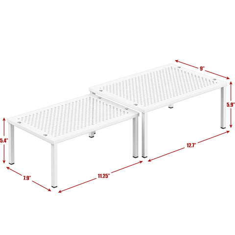 Perforated steel frame of Simple Houseware shelf for daily kitchen use