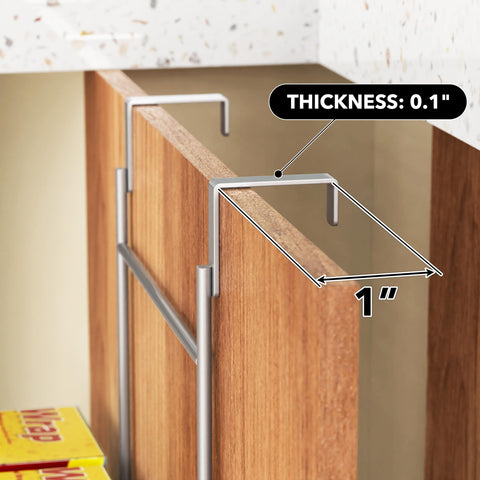 Simple Houseware over-cabinet-door-organizer interior measurements help you plan space.