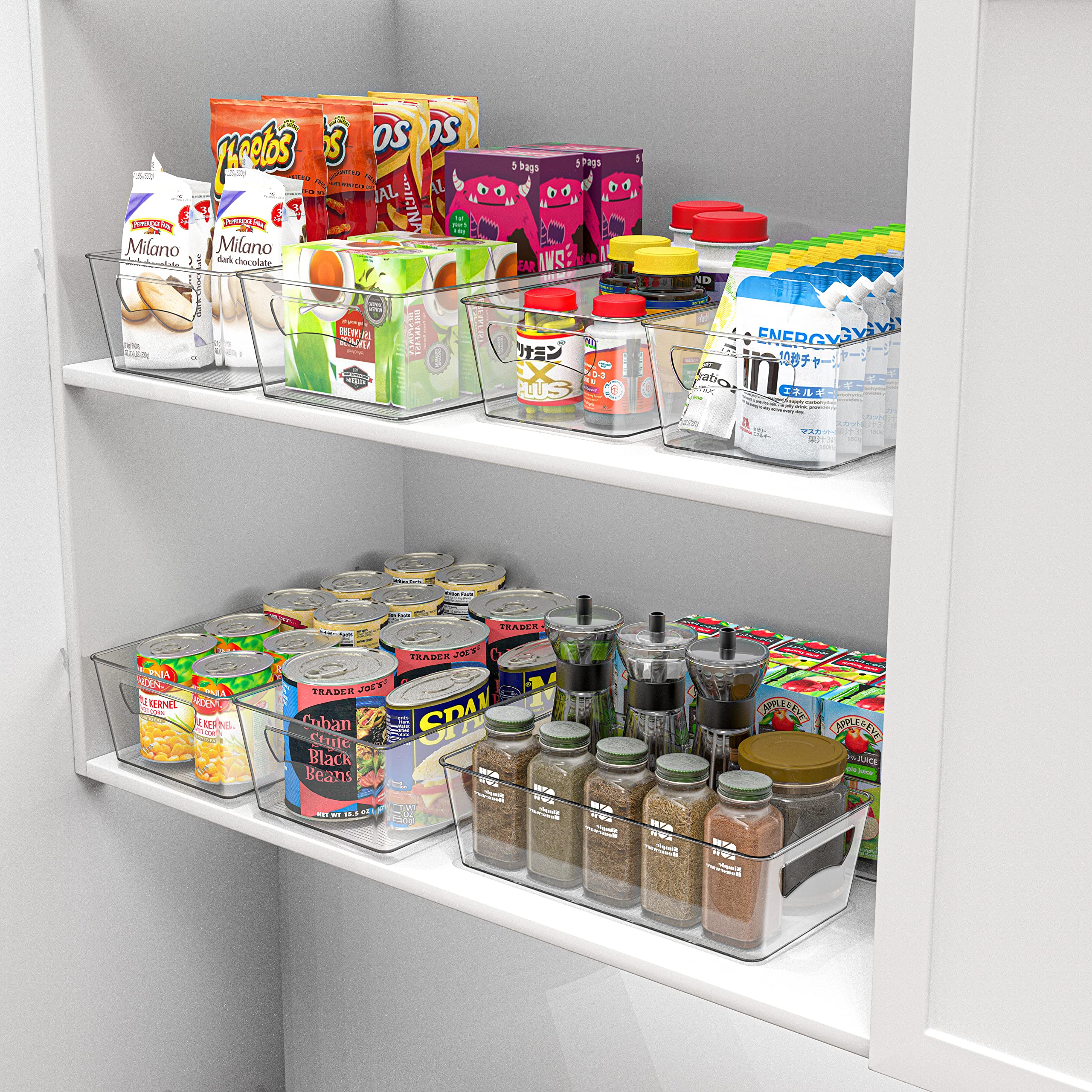 Simple Houseware bin with removable tray makes spill cleanup quick and fridge tidy.