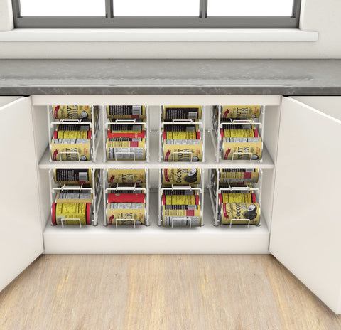 Simple Houseware can dispenser helps reduce clutter and maximize space.