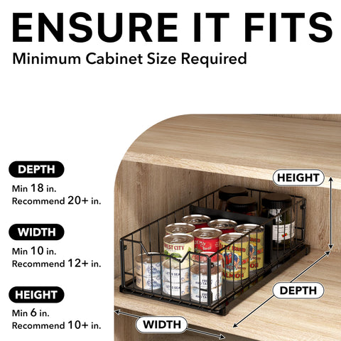 Simple Houseware divider included aids item separation inside the basket.