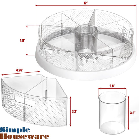 Simple Houseware removable dividers enable flexible storage configurations.
