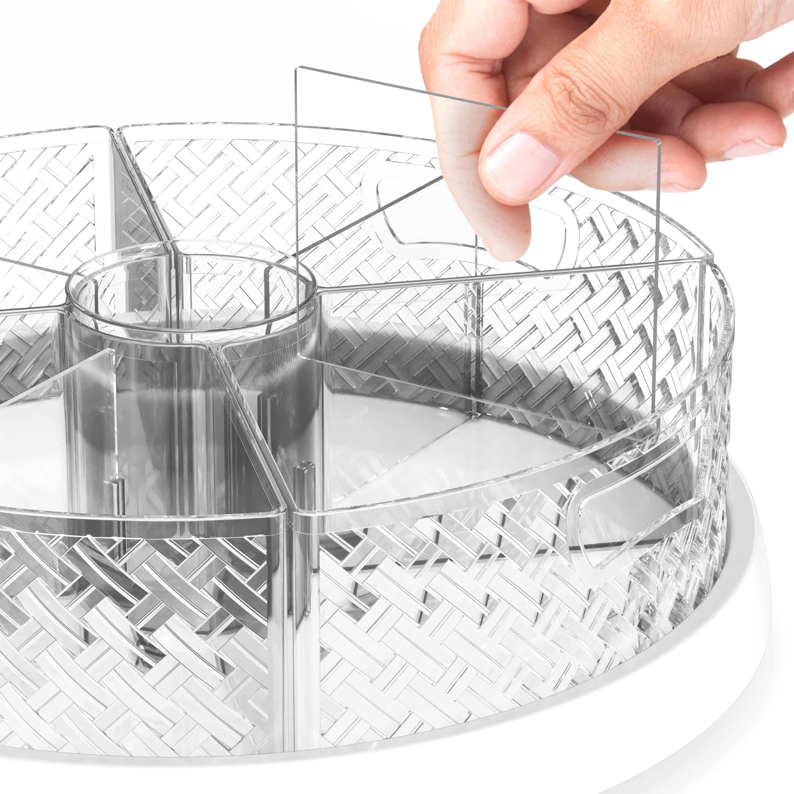 Simple Houseware rotating organizer provides easy access from every angle.