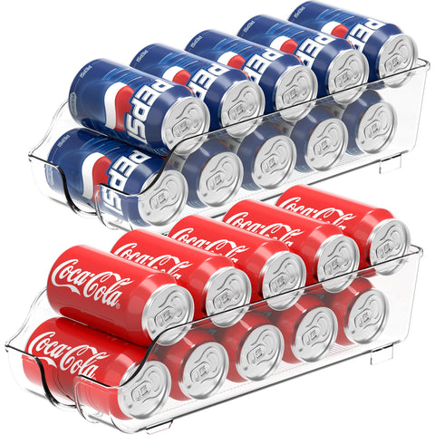 Simple Houseware soda can organizer 2-pack front view for easy access