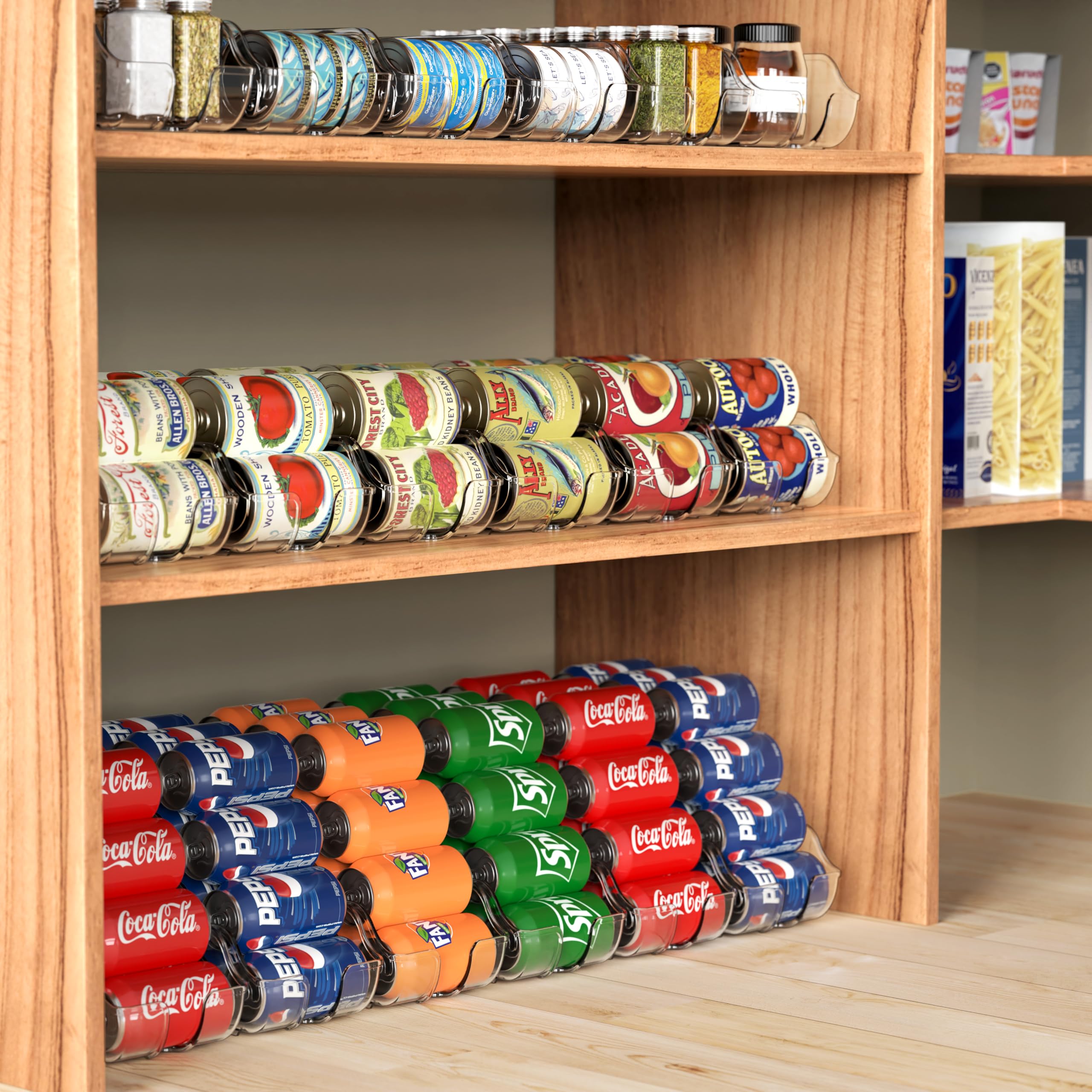 Simple Houseware soda can organizer set of 4 keeps cans visible and accessible