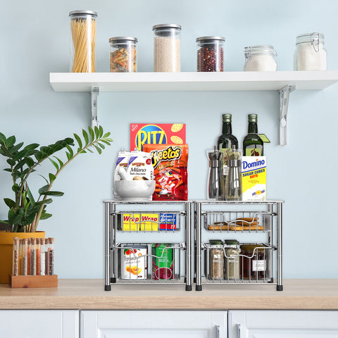 Simple Houseware chrome drawer dimensions and spacing between drawers