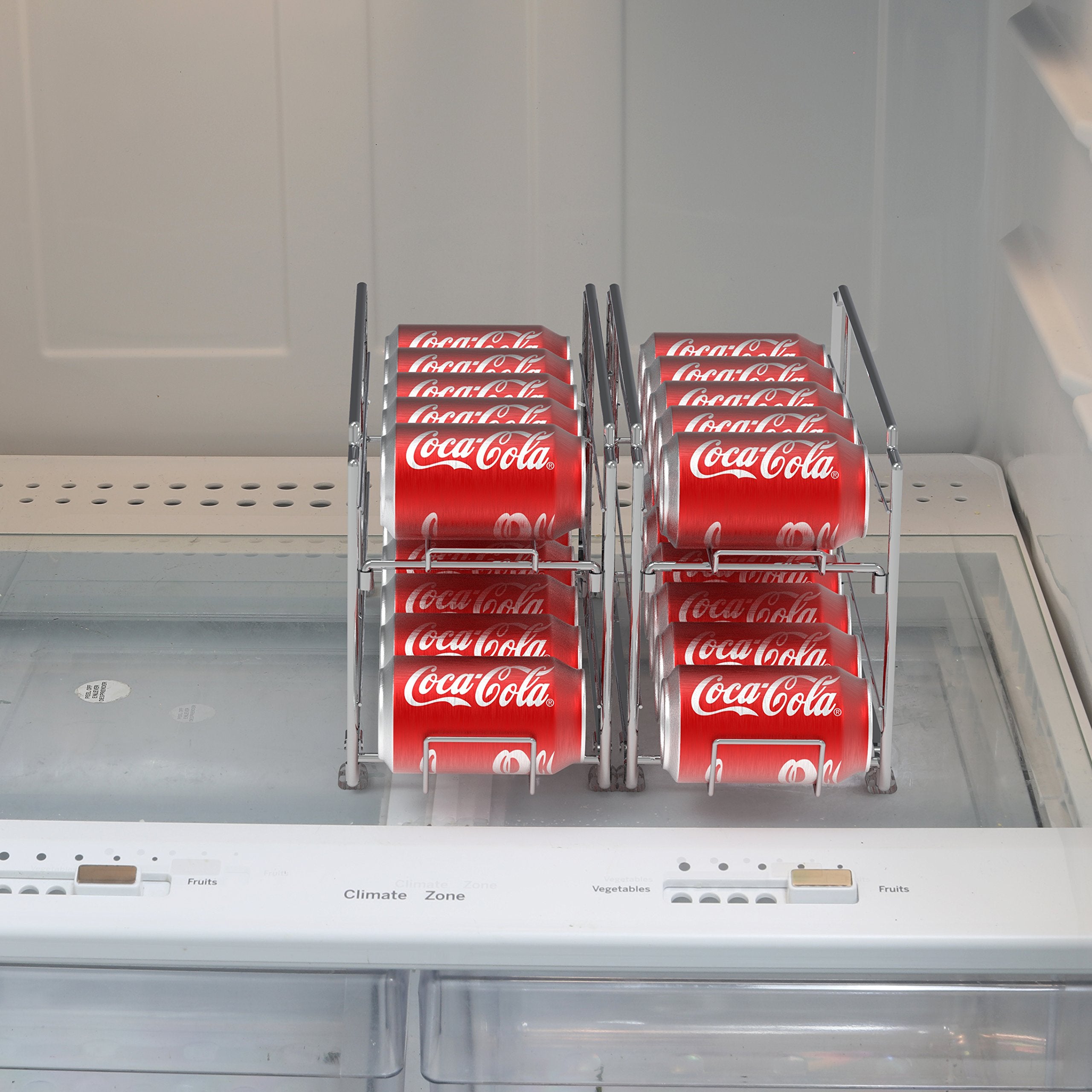 Simple Houseware stackable rack is tool-free to assemble for quick setup.