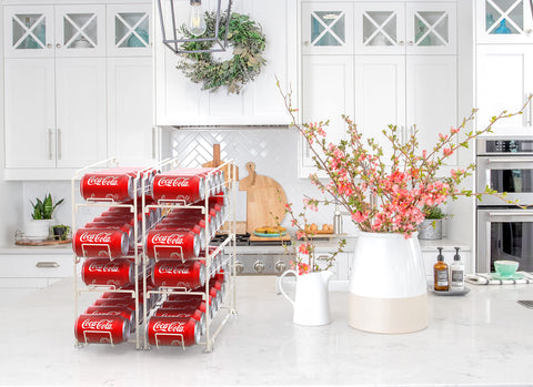 Simple Houseware metal construction with white coating ensures durability.
