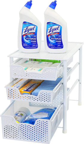 Simple Houseware two-drawer top surface unit maximizing pantry storage