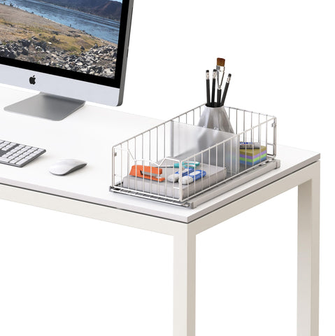 Simple Houseware under-sink or pantry storage solution keeps items accessible.