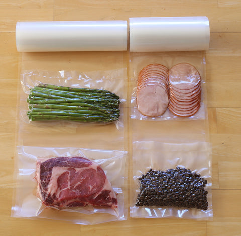 Simple Houseware vacuum sealer bags in use for sous vide cooking retaining moisture