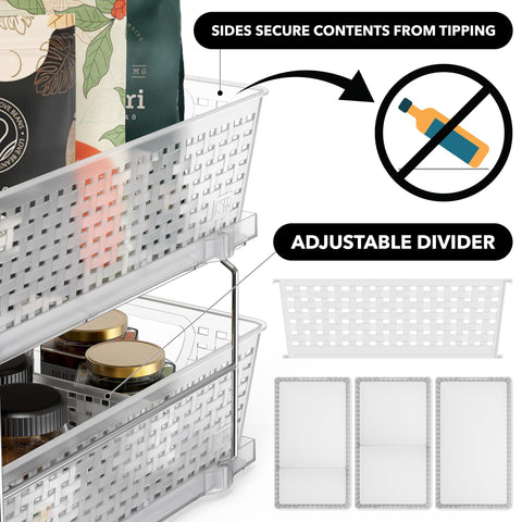 Simple Houseware weaved-basket bold-design adds style while storing essentials.
