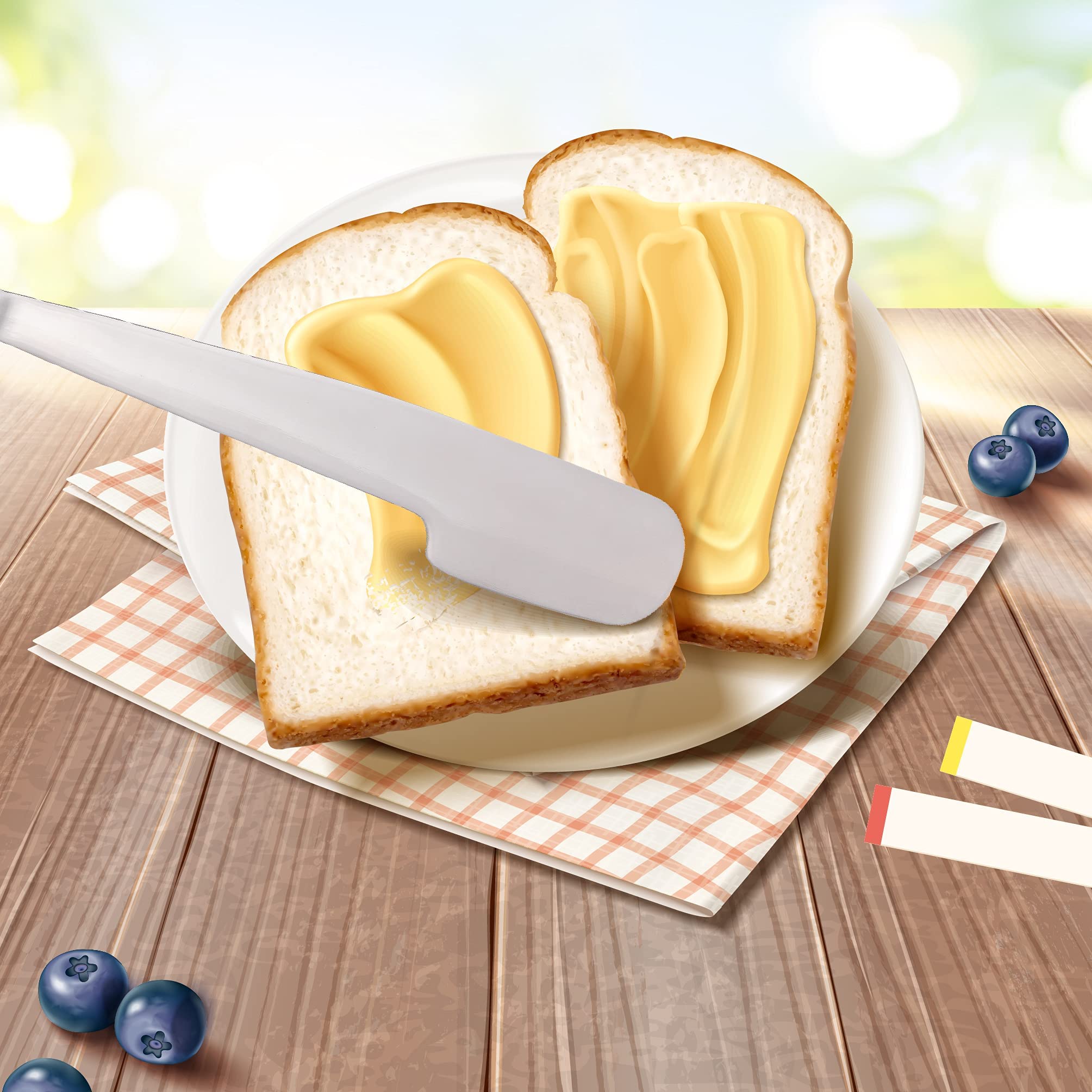 Simple preading spreader knife ergonomic handle for comfortable use