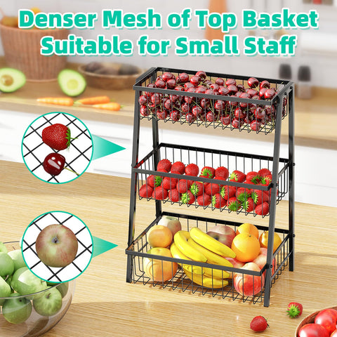 Simple Trending top tier mesh prevents small fruits from slipping and keeps berries secure.