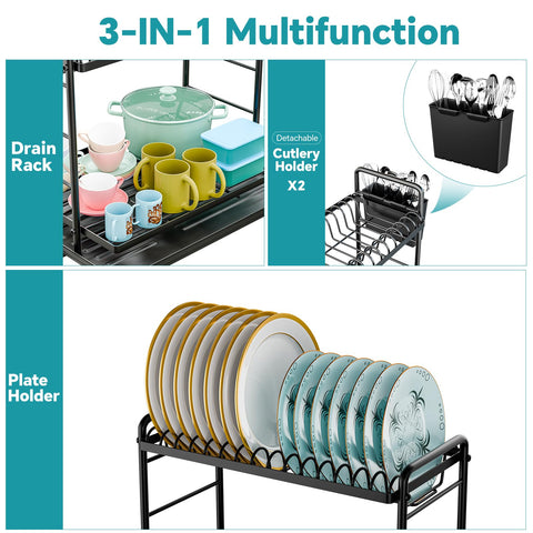 Simple Trending dish drying rack assembly demonstration for quick, tool-free setup.