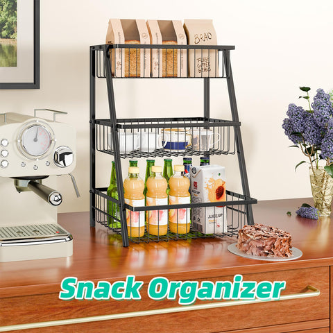 Simple Trending storage solution suitable for fruits, vegetables, and bread.