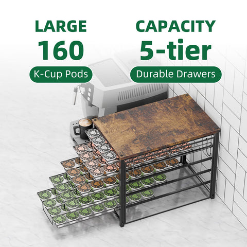 Simple Trending mug hooks accommodate up to six cups for organization