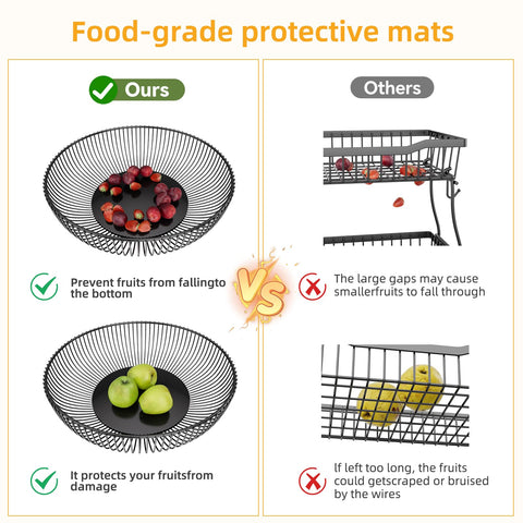 Simple Trending fruit basket ventilated design promotes air circulation and freshness