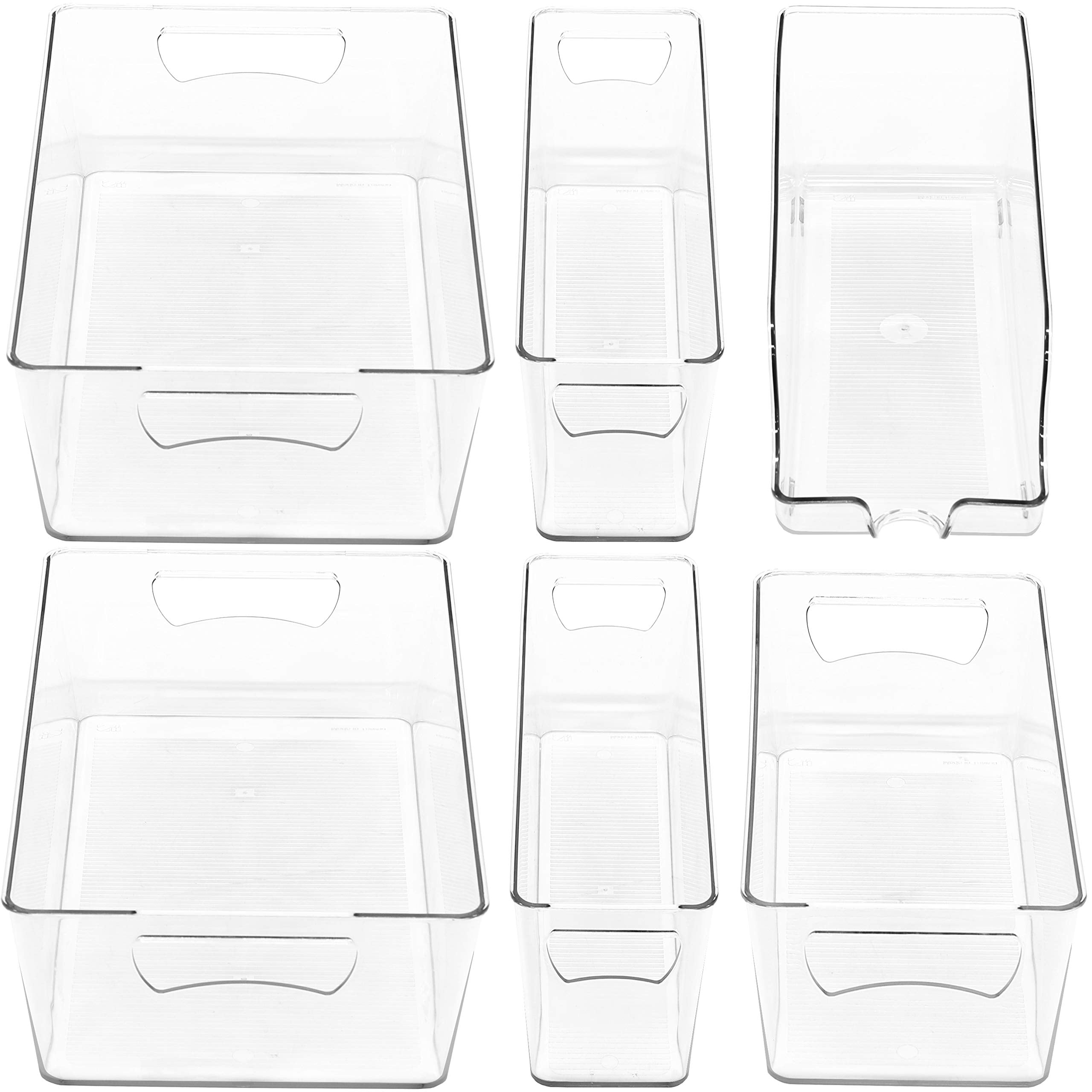 Simple Houseware long bin helps maximize vertical storage in narrow shelves