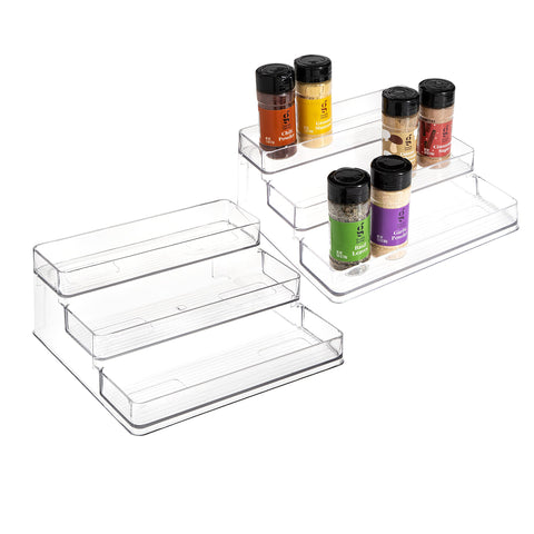 SIMPLEMADE 3-Tier Spice Rack top view for quick access and organized counters.