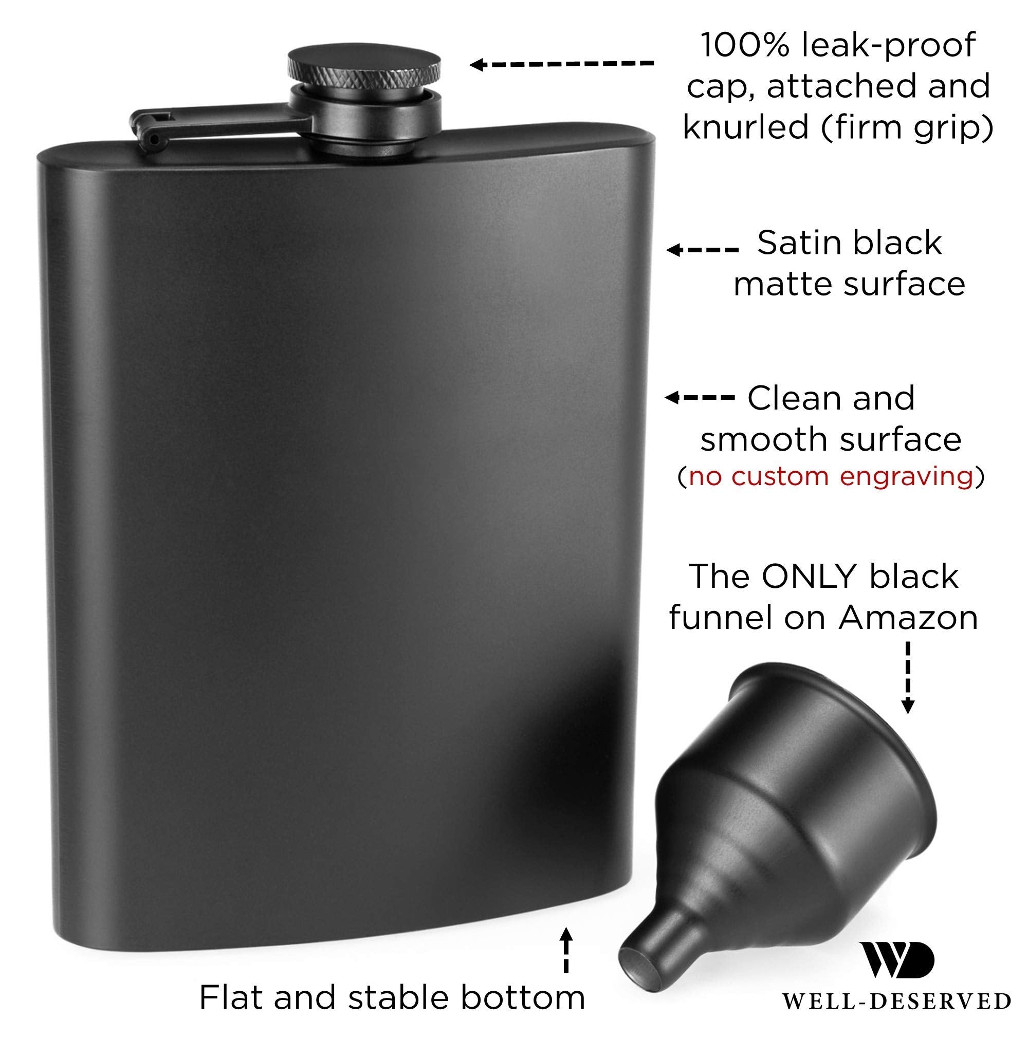 Simpler Life black canvas pouch protects the flask on the go
