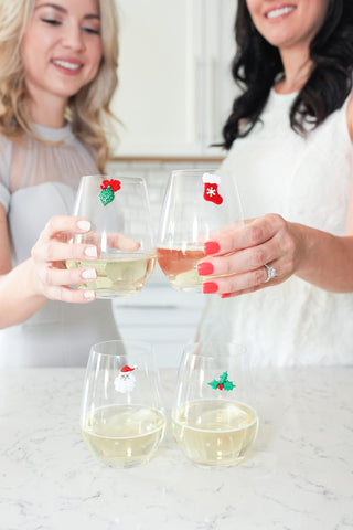 Simply Charmed magnetic drink markers inside-out for secure attachment on any glass