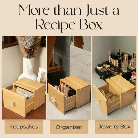 Simply Daisy center divider keeps cards upright for quick scanning