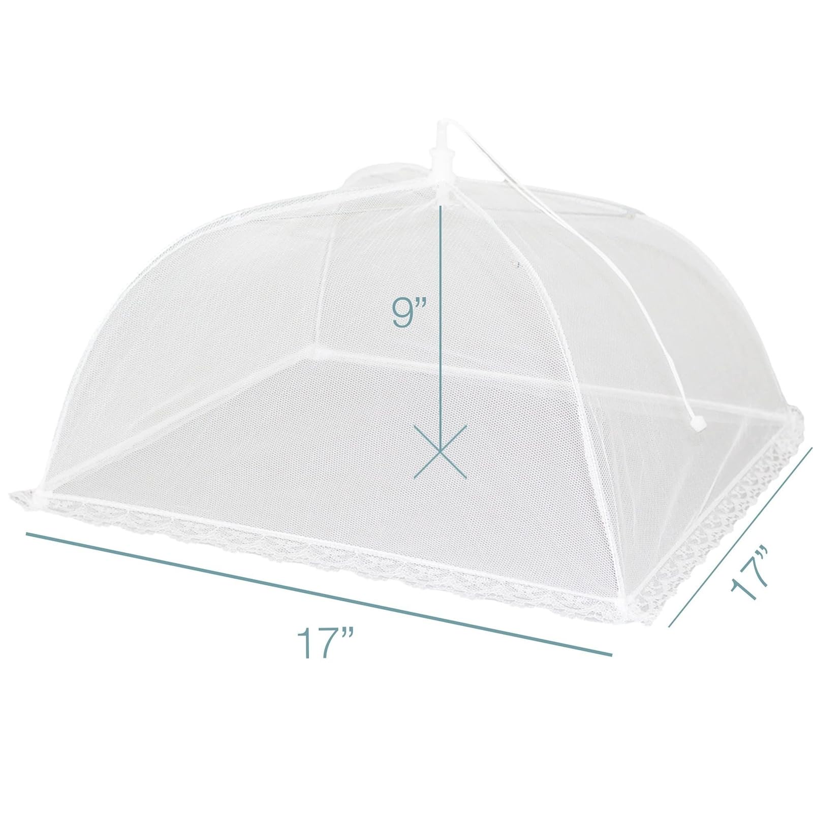 Outdoor dining with Simply Genius mesh covers protecting plates