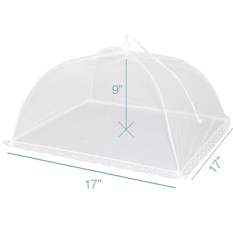 Outdoor dining with Simply Genius mesh covers protecting plates