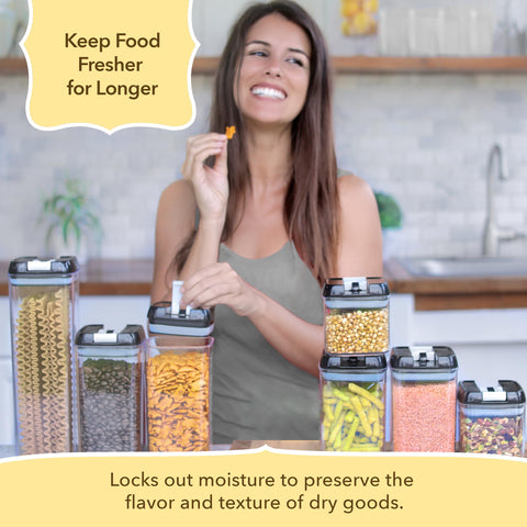 Simply Gourmet clear walls show contents instantly for quick organization