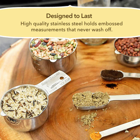 Long-handle leveler included for precise scooping